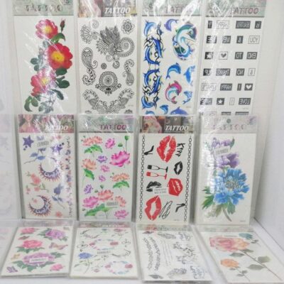 تتو دخترانه مشکی و رنگی جور