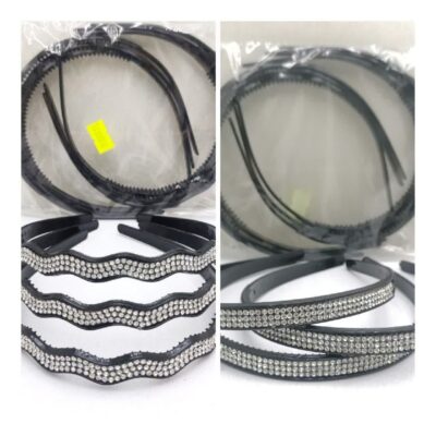 تل مشکی مارپیچ نگینی 6 عددی