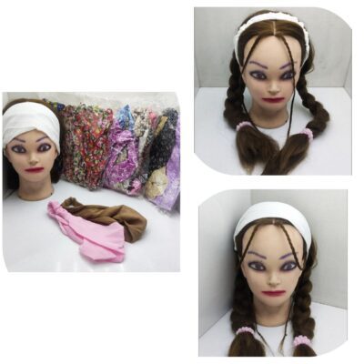 هد پارچه ای رنگی و گل دار