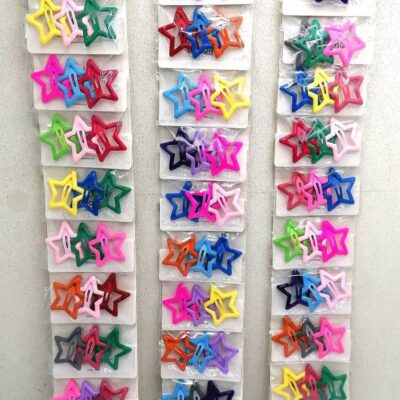 گیر سر تق تق ستاره 30 عددی رنگی