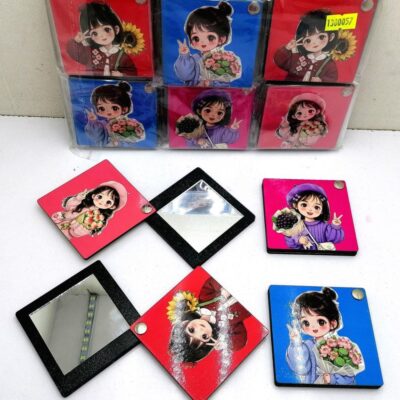 آینه دختر گل دار (12 عددی)