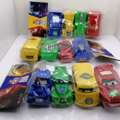 ماشین مکوئین سلفونی سربرگ دار ( 4 عددی )