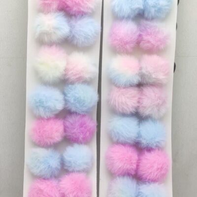 کش مو آبرنگی توپی 10 جفتی