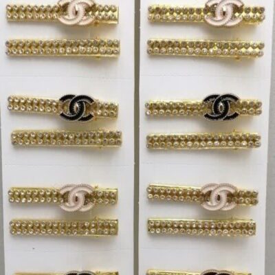 گیر انبری فلزی نگینی چنل (12 عددی )