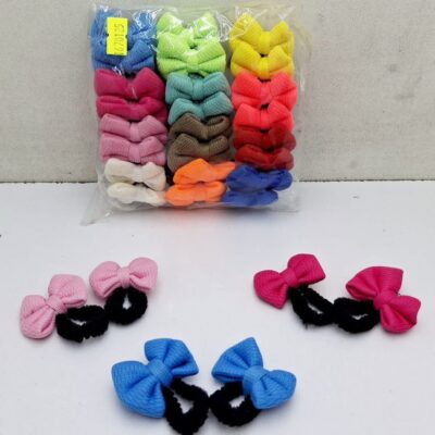 کش مو حوله ای پاپیون ریزه( 24 عددی)