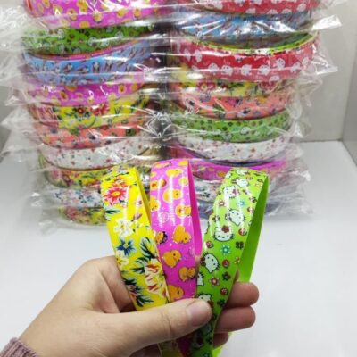 تل نیم پهن جور گلدار ( طلا کوب )(12عددی)