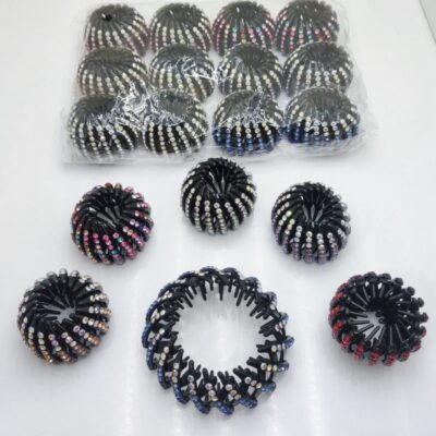 کلیپس آکاردئونی نگین دار(12عددی)