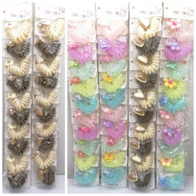 کش مو سیم تلفنی کارتی (10 عددی)