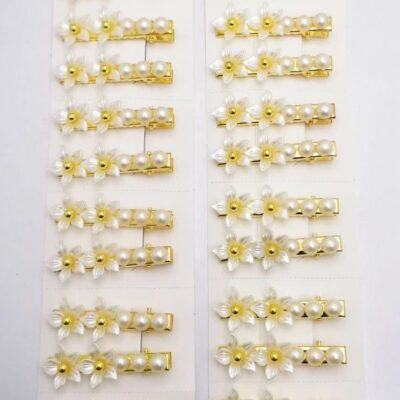 گیر سر انبری یاس مرواریدی (6 جفتی)