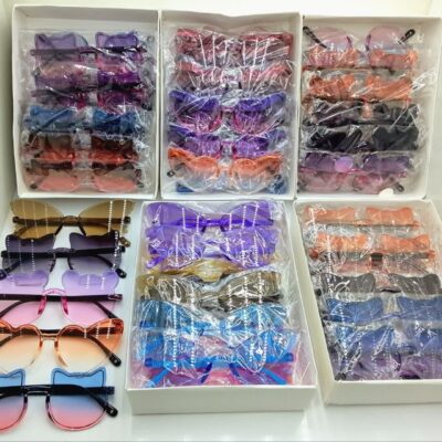 عینک شیشه دورنگ جور(12عددی)